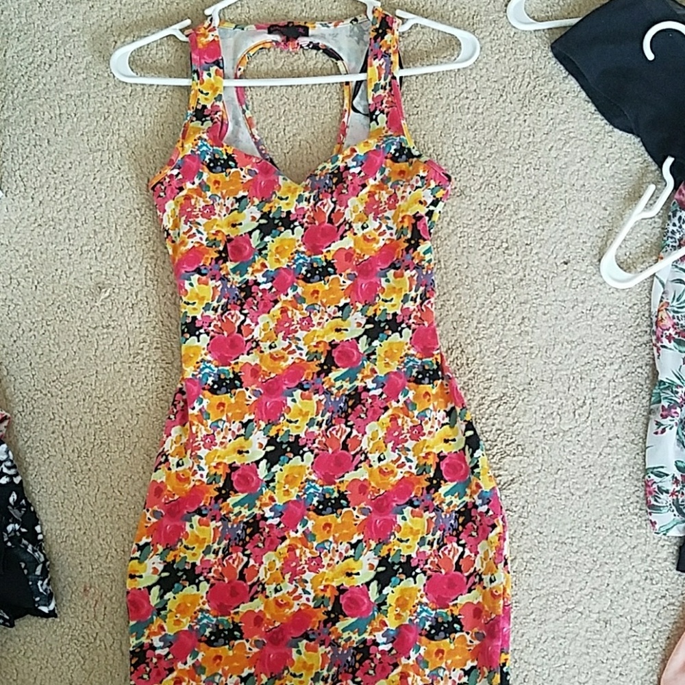 Material Girl Floral Dress